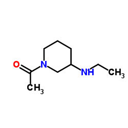 1-[3-(Ethylamino)-1-piperidinyl]ethanone Structure