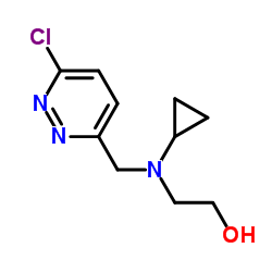 2-{[(6-Chloro-3-pyridazinyl)methyl](cyclopropyl)amino}ethanol结构式