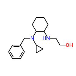2-({2-[Benzyl(cyclopropyl)amino]cyclohexyl}amino)ethanol结构式