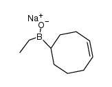 (4-cyclooctenylethylboryloxy)sodium Structure