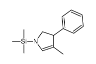 trimethyl-(4-methyl-3-phenyl-2,3-dihydropyrrol-1-yl)silane结构式