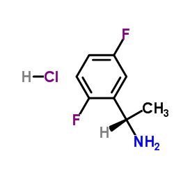 (S)-1-(2,5-二氟苯基)乙烷胺盐酸盐结构式