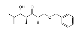 (2S,4S,5R)-1-benzyloxy-5-hydroxy-2,4,6-trimethylhept-6-en-3-one结构式