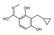 3-(cyclopropylmethyl)-2,4-dihydroxy-N-methylbenzamide结构式