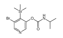 5-bromo-4-(trimethylsilyl)pyridin-3-yl isopropylcarbamate Structure