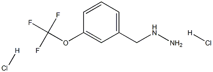 {[3-(三氟甲氧基)苯基]甲基}肼二盐酸盐结构式