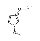 1,3-dimethoxy-1H-imidazol-3-ium chloride结构式