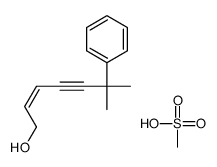 methanesulfonic acid,6-methyl-6-phenylhept-2-en-4-yn-1-ol结构式