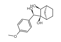 exo-3-[hydroxy(4-methoxybenzyl)]bicyclo[2.2.1]heptan-endo-2,3-diol结构式