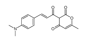 3-(4-dimethylamino-trans()-cinnamoyl)-6-methyl-pyran-2,4-dione结构式