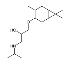 1-(propan-2-ylamino)-3-[(3,7,7-trimethyl-4-bicyclo[4.1.0]heptanyl)oxy]propan-2-ol Structure