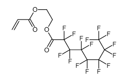 2-prop-2-enoyloxyethyl 2,2,3,3,4,4,5,5,6,6,7,7,8,8,8-pentadecafluorooctanoate结构式