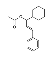 1-cyclohexyl-3-phenylallyl acetate Structure