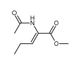 methyl 2-(acetylamino)pent-2-enoate Structure