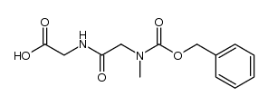Benzyloxycarbonyl-sacrosyl-glycin结构式