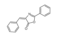 (E)-2-phenyl-4-benzylidene-5(4H)-oxazolone结构式