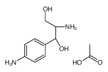 (1R,2R)-2-amino-1-(4-aminophenyl)propane-1,3-diol acetate结构式