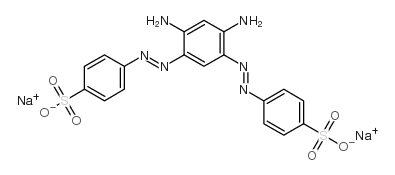 disodium 4,4'-[(4,6-diamino-1,3-phenylene)bis(azo)]bis[benzenesulphonate] Structure