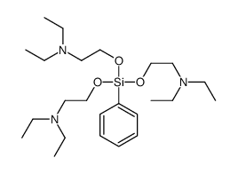 Tris[2-(diethylamino)ethoxy]phenylsilane结构式