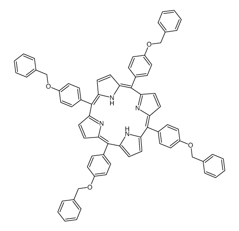 5,10,15,20-tetrakis[4-(benzyloxy)phenyl]porphine Structure