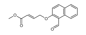 METHYL 4-[(1-FORMYL-2-NAPHTHYL)OXY]-2-BUTENOATE结构式