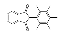 2-(2,3,4,5,6-pentamethylphenyl)indene-1,3-dione Structure