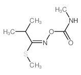[(2-methyl-1-methylsulfanyl-propylidene)amino] N-methylcarbamate structure