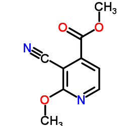 Methyl 3-cyano-2-methoxyisonicotinate结构式