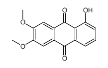 1-hydroxy-6,7-dimethoxyanthracene-9,10-dione结构式