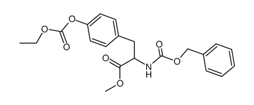 N-Benzyloxycarbonyl-O-ethoxycarbonyl-L-tyrosin-methylester Structure