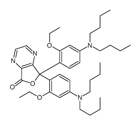 5,5-bis[4-(dibutylamino)-2-ethoxyphenyl]furo[3,4-b]pyrazin-7-one结构式