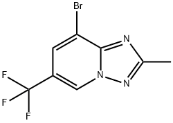 8-bromo-2-methyl-6-(trifluoromethyl)-[1,2,4]triazolo[1,5-a]pyridine Structure