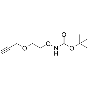 Boc-aminooxy-PEG1-propargyl结构式