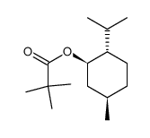 (1R,2S,5R)-5-methyl-2-(1-methylethyl)cyclohexyl 2,2-dimethylpropanoate Structure