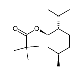 (1R,2S,5R)-5-methyl-2-(1-methylethyl)cyclohexyl 2,2-dimethylpropanoate结构式