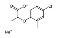 sodium 2-(4-chloro-2-methylphenoxy)propionate结构式