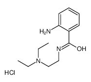 2-amino-N-[2-(diethylamino)ethyl]benzamide,hydrochloride结构式