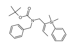 Benzyl-[(Z)-2-(dimethyl-phenyl-silanyl)-but-2-enyl]-carbamic acid tert-butyl ester Structure
