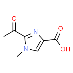 2-Acetyl-1-methyl-1H-imidazole-4-carboxylic acid Structure