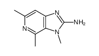 2-AMINO-3,4,6-TRIMETHYLIMIDAZO(4,5-B)PYRIDINE结构式