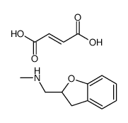 (Z)-but-2-enedioic acid,1-(2,3-dihydro-1-benzofuran-2-yl)-N-methylmethanamine Structure