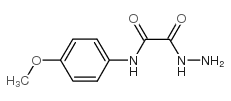 2-肼基-N-(4-甲氧基苯基)-2-氧代乙酰胺结构式