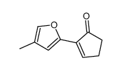 2-(4-Methyl-2-furyl)-2-cyclopenten-1-one结构式