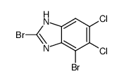 2,4-dibromo-5,6-dichloro-1H-benzimidazole结构式