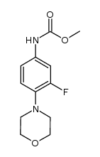 N-carbomethoxy-3-fluoro-4-morpholinylaniline结构式