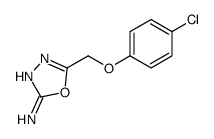 5-[(4-Chlorophenoxy)methyl]-1,3,4-oxadiazol-2-amine结构式