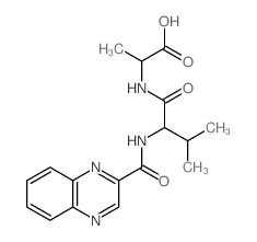 Alanine,N-[N-(2-quinoxalinylcarbonyl)-L-valyl]-, L- (8CI) picture