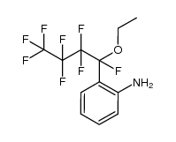1-(2-Aminophenyl)-1-ethoxyoctafluorobutane结构式