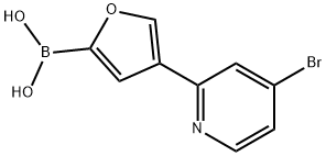 4-(4-Bromopyridin-2-yl)furan-2-boronic acid Structure
