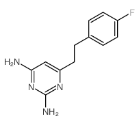 2,4-Pyrimidinediamine,6-[2-(4-fluorophenyl)ethyl]- Structure